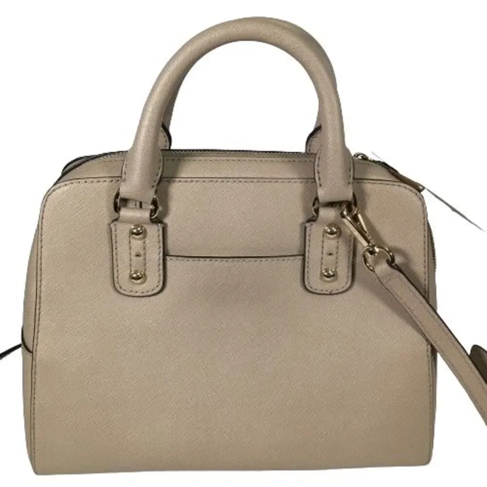 NWT MICHAEL KORS Sandrine Satchel Leather Handbag Crossbody Purse Bag $268